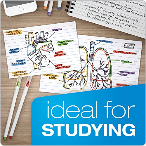 Oxford 3 x 5 White Ruled Index Cards - Pack of 300, Perfect for Notes & Flashcards