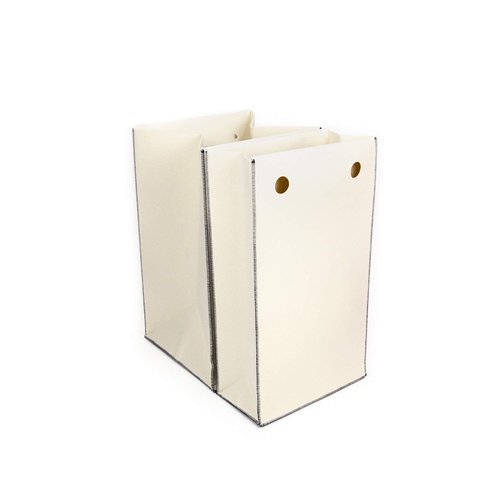 Three by Three Felt-Like-It Connectable Bin SOFT WHITE, 15 x 15 x 26