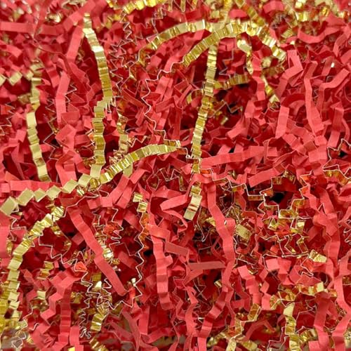 Crinkle Cut Paper Shred Filler for Gift Wrapping, Shredded Basket