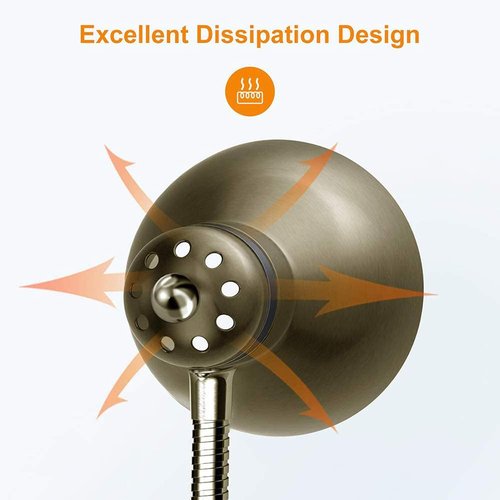LEPOWER Metal Desk Lamp - Adjustable Goose Neck Design for Eye-Caring Illumination | Bronze Finish