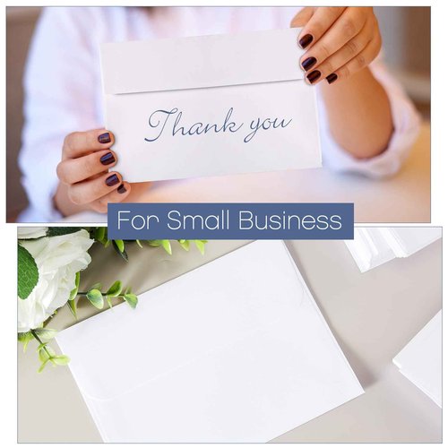 Fainne 1000 Pcs White Envelopes Self Adhesive Printable Envelope Bulk for Invitation, Wedding, Baby Shower, Photography, Thank Note, Postcard, Greeting Card, Mailing, Graduation (A2 5.75 x 4.375 Inch)