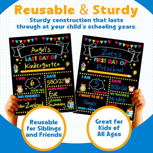 Melisheer Double-Sided First & Last Day of School Chalkboard Keepsake