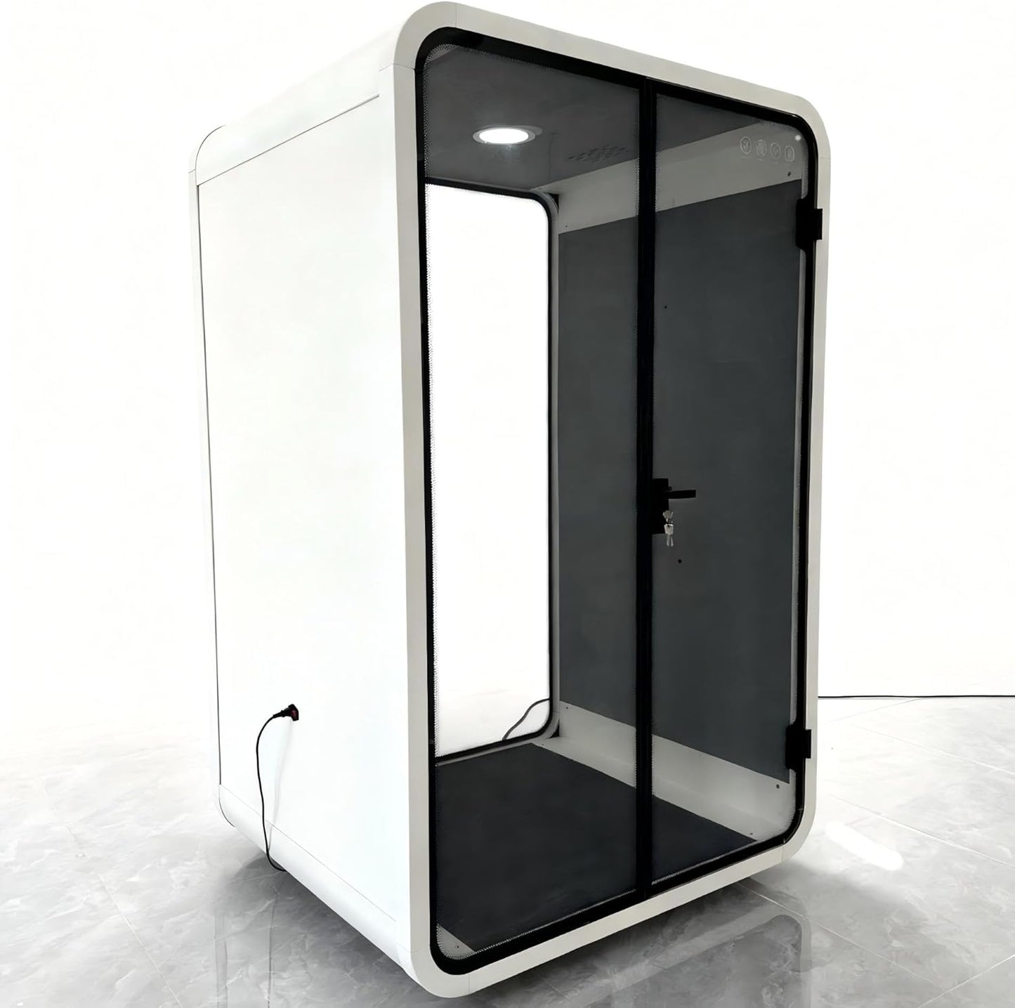 Skiennix Portable Soundproof Booth - Privacy Office Pod with LED Lighting & USB Ports | Ideal for 1-2 Persons