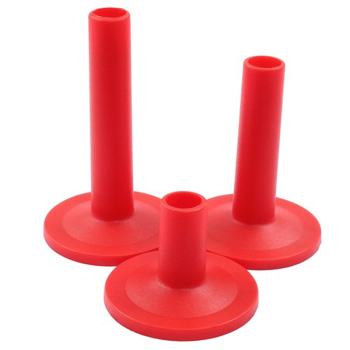 Hordion 12Pcs Cymbal Sleeves Long/Medium/Short Drum Sleeves, 8mm Flanged Cymbal Sleeves Red Cymbal Attachment for Percussion Drum Set Parts