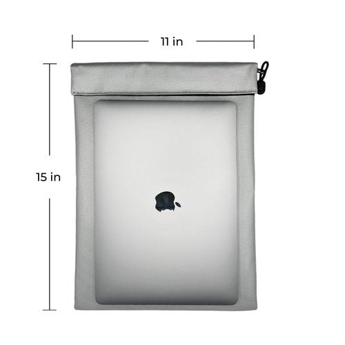 GETXGO: Fireproof Document Bag - Water-Resistant - Thick Tough Fiberglass & Aluminum Walls with Fire Safe Double Pouch Closure - Protect Important Documents, Cash, & Passports. 15"x11"
