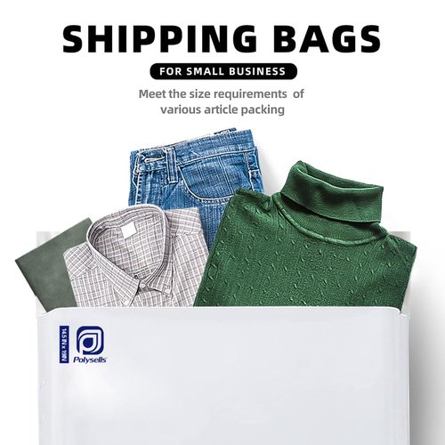 POLYSELLS 100 Pcs 14.5x19 Inch Poly Mailers Shipping Envelopes, Strong Adhesive Sealing, Waterproof, and Tear-resistant Postal Mailing Bags for Clothing, Books, and Accessories