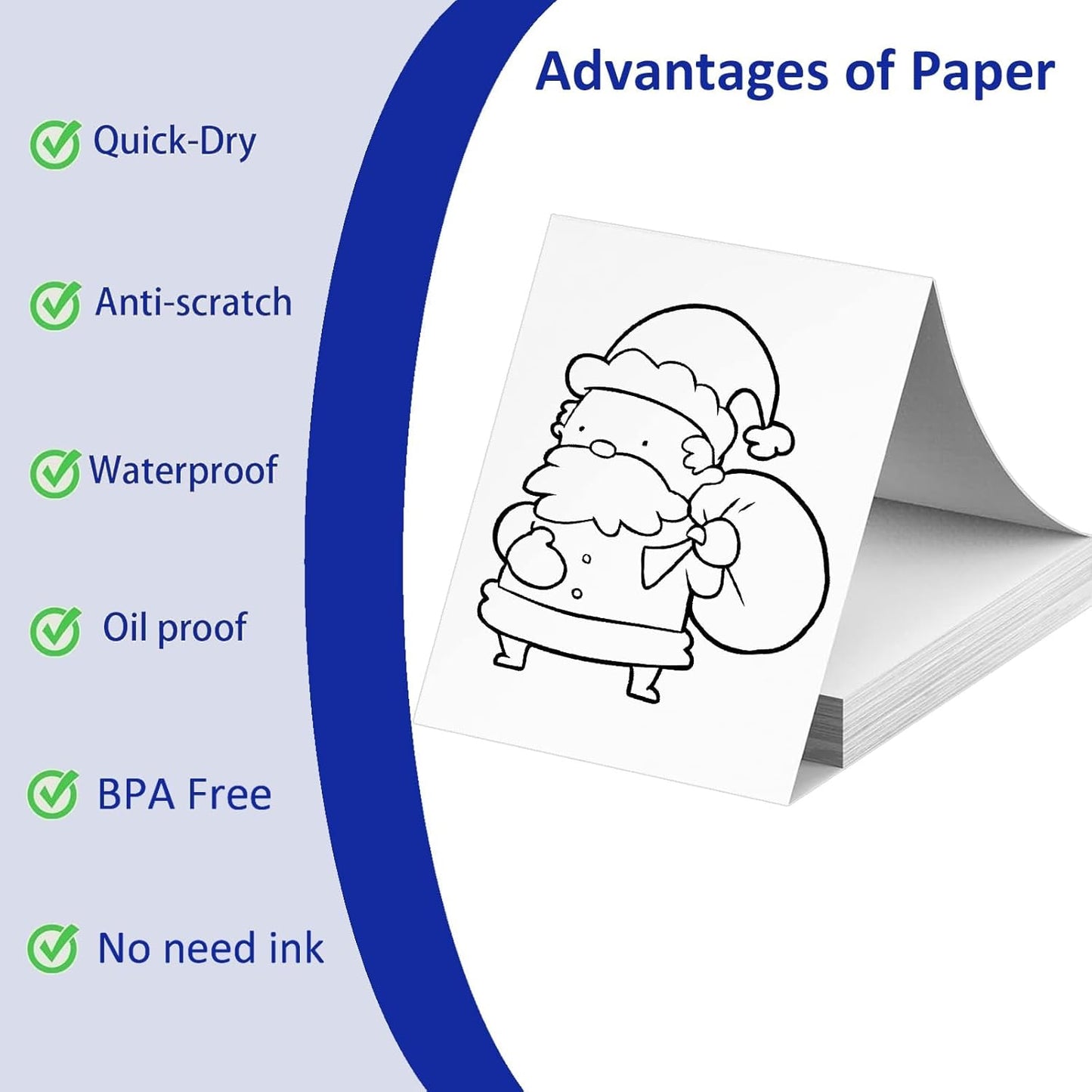 Thermal Paper by [Brand Name] - 100 Sheets US Letter Size 8.5 x 11 Inch for M08F/A40 Printers
