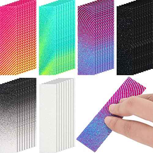 72 Pcs Gradient Style Anxiety Sensory Stickers Mental Health Sticker Fidget Textured Toy Tactile Adhesive Mindfulness Calm Relief Items for School Counselor Classroom Therapy Office, 6 Style