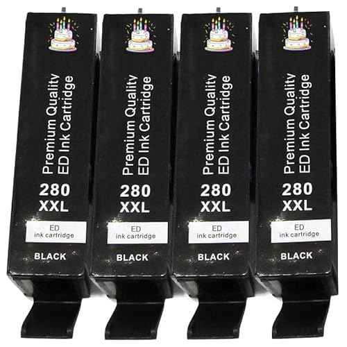 280 281 Ink Cartridge Parts, Replacement for C A N O N Printer, Compatible for Pixma TR8520 TR7520 TS6120 TS6220 TS6320 TS6300 TS6200 TS9521C Printer (BJ-2804BK)