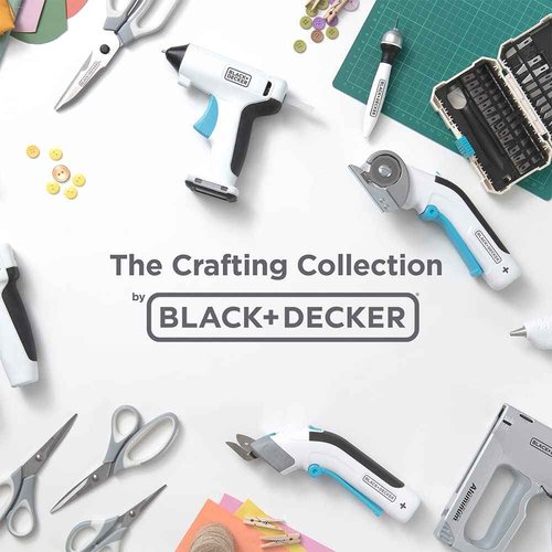 BLACK+DECKER 4V MAX Cordless Electric Fabric Craft Scissors, USB Rechargeable (BCSC115FF)