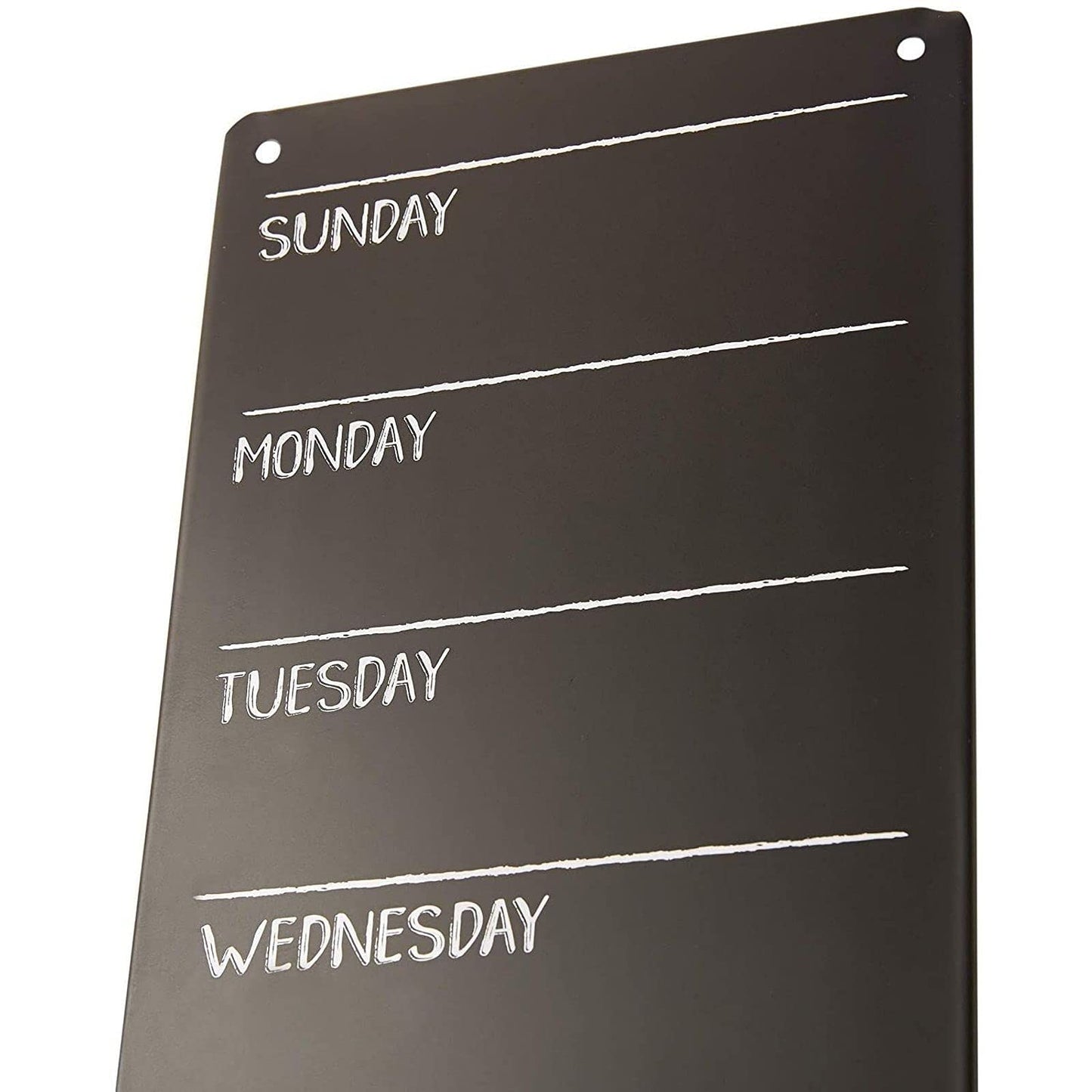 Juvale Tin Chalkboard Weekly Wall Planner for Menu and to-Do List (6 x 16 in, 2 Pack)