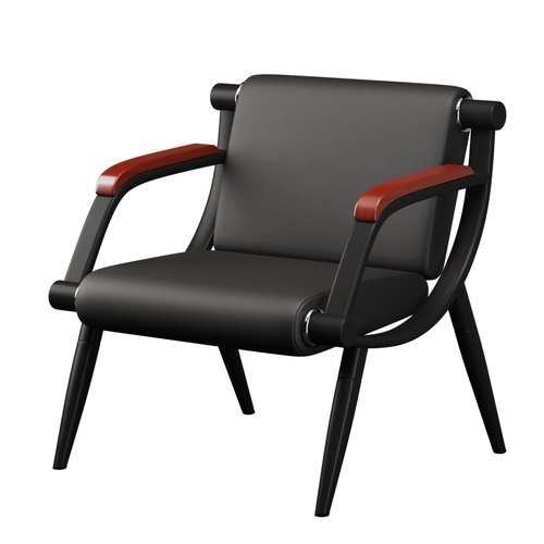 wonline Waiting Room Chairs, Office Furniture Reception Chairs with Arms, Leather Chairs is Suitable for Clinic,Airport,Hospital,Barber,Salon,Bank-Black