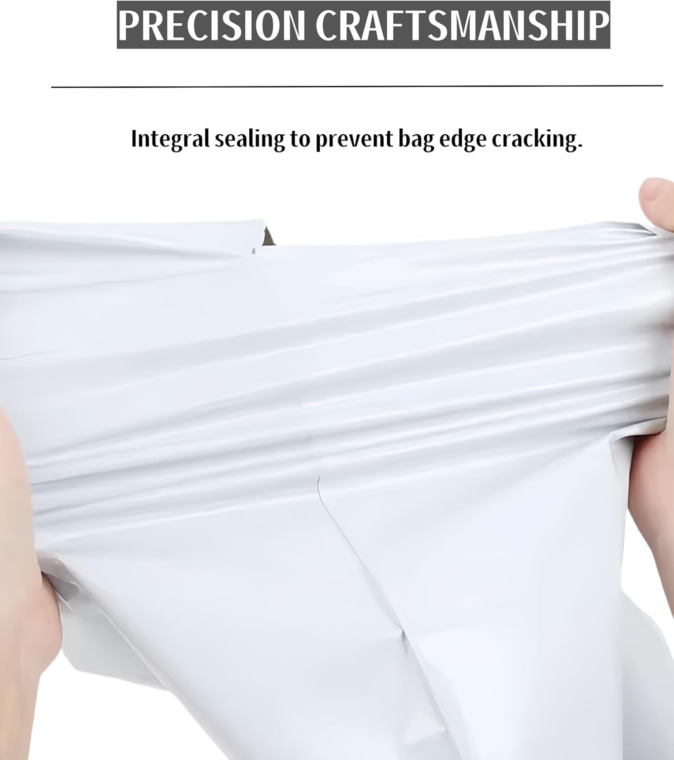 White Poly Mailers - Waterproof Self-Sealing Shipping Bags for Apparel | 9.8x11.8 Inches, 10 Pack