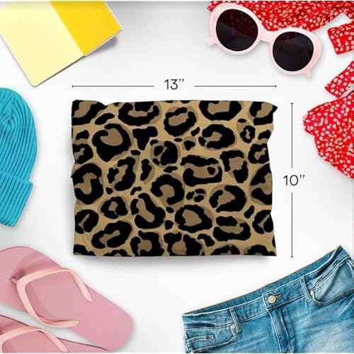 10x13 Poly Mailers ? Leopard Print Design ? Waterproof, Tear-Resistant Shipping Bags with Adhesive Seal ? 100 Pack ? Package Mint