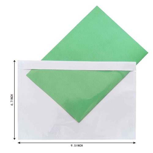 1000 Pcs 9.5"x6.7" Self-Sealing Packing List Envelope Pouches, Clear Adhesive Top Loading Packing Envelopes for Shipping Supply, Mailing Pouch Enclosed Bags Packing Slip & Invoice Labels