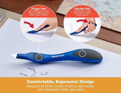 Bostitch Office Professional Magnetic Easy Staple Remover Tool - Staple Puller Stick for Office Home & School - 3 Pack - Black, Blue, and Red