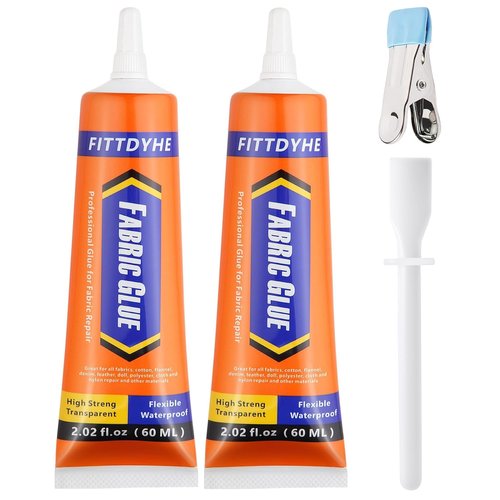 Fabric Glue by Skiennix - Permanent Washable Adhesive for Clothing, Denim & Fabrics | 60ML/2.02oz