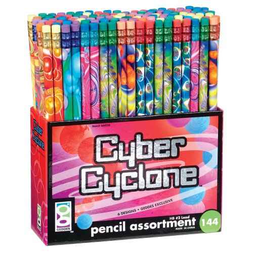 Raymond Geddes Cyber Cyclone Wooden Pencils (Pack of 144)