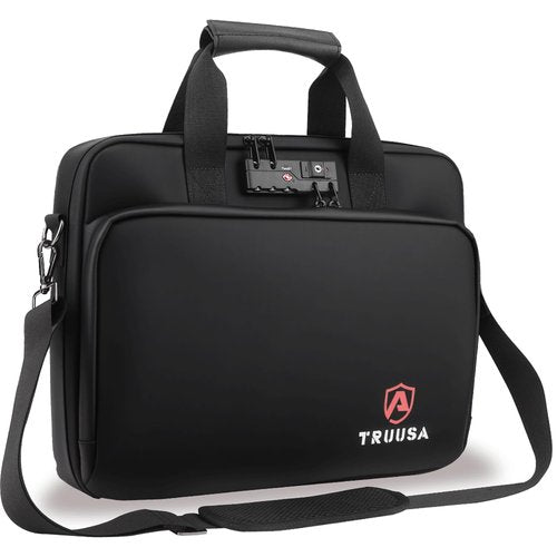 TRUUSA Fireproof Laptop Bag, Important Document Organizer, Shockproof Messenger Bag Briefcase for Travel & Business, w/ 13 Pocket Expanding File Folder, Accordion File Organizer, Legal Size File