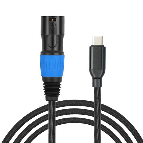 Yumiwoow USB C to XLR Cable 10ft, USB Type C to XLR Male Output Cable for Amplifier, Speaker, Mixer Console, etc(Not for Recording)