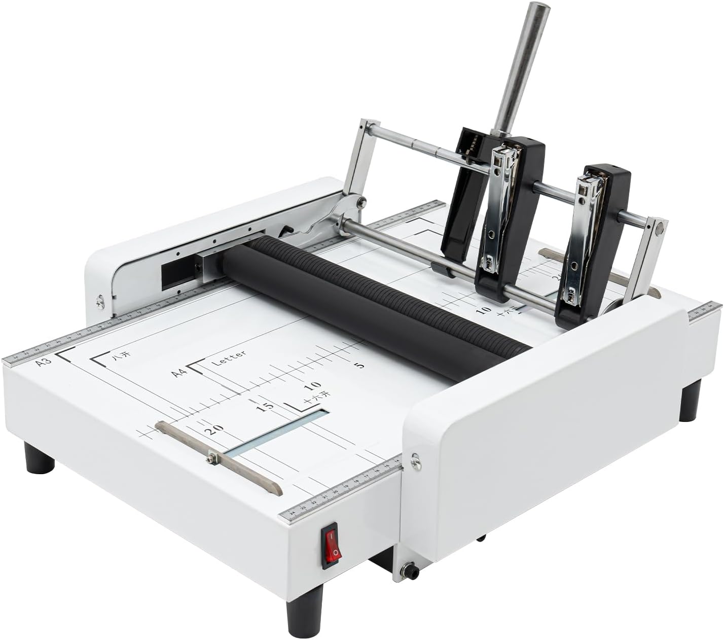 Skiennix Booklet Maker Machine - A3 Paper Folder & Stapler 2-in-1 Design with Silicone Rollers