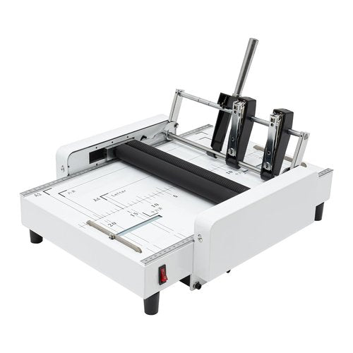 CUBELLIN 2 in 1 Paper Folding & Binding Machine A3 Booklet Maker MAX 11.7"×16.5" Paper Binder Stapler Machine 200-300 Books/Hr Booklet Maker for Offices, Schools