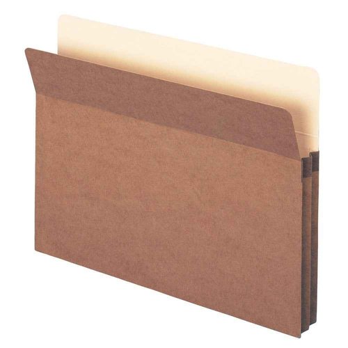 Smead File Pocket, Straight-Cut Tab, 1-3/4" Expansion, Letter Size, Redrope, 50 per Carton (73800)