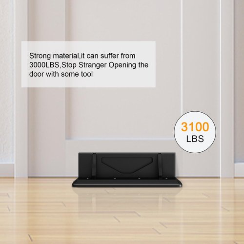 Halaron Security Door Lock - Multi-Purpose Barricade to Prevent Burglary & Home invasions - Stopper for Standard and French Doors
