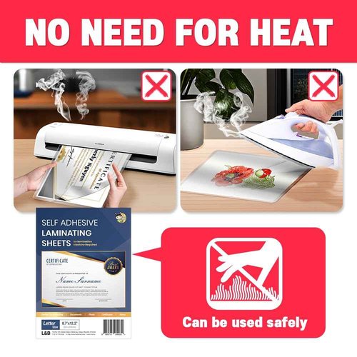 Menu Size 10 Sheets +Letter Size 100 Sheets - HA SHI Self Laminating