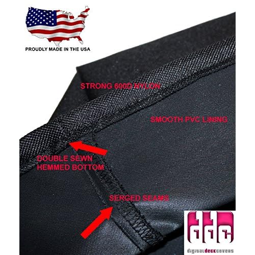 DigitalDeckCovers Printer Dust Cover Compatible with Epson Workforce WF-2650 / WF-2660 / WF-2750 / WF-2760 / WF-2860 Printer Protector [Antistatic, Water Resistant, Heavy Duty Fabric, Black]
