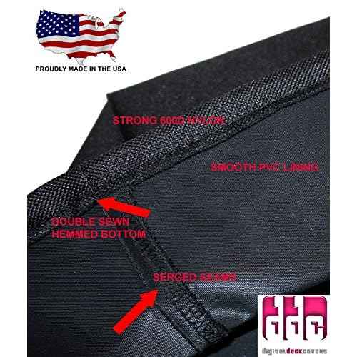 DigitalDeckCovers Printer Dust Cover Compatible with Epson Workforce ET-3750 / ET-4750 / ET-4760 /Expression ET-2750 & ET-2760 /EcoTank ET-3760 / ET-4760 / ET-4850 [Antistatic, Water Resistant, Black]