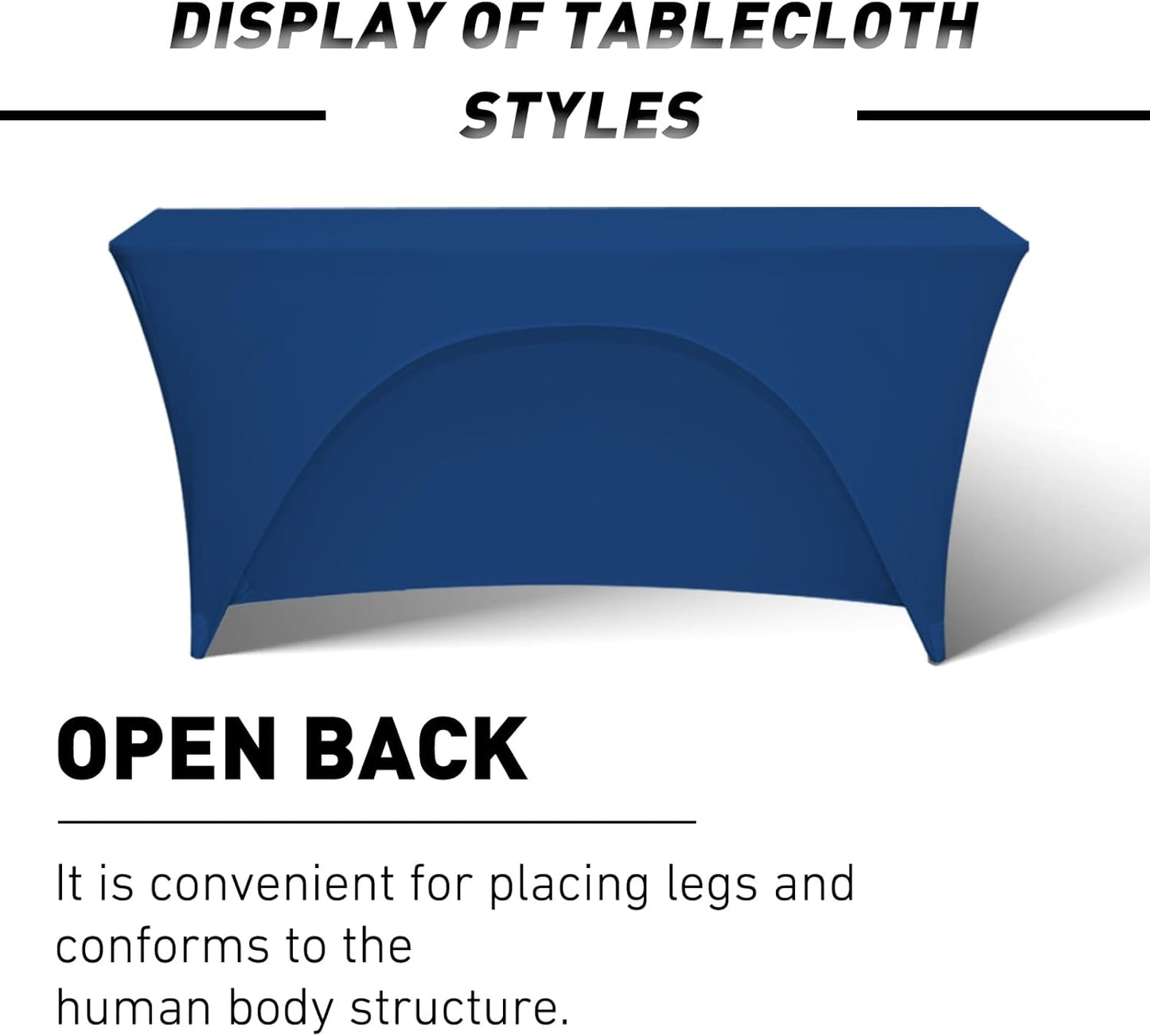 Skiennix Custom Stretch Spandex Table Cloth - Personalized Logo Design for Events | 4FT, 5FT, 6FT, 8FT