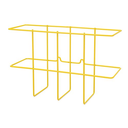 Zing Green Products 7199 Wall Mount Wire Basket SDS Binder Holder with Mounting Hardware, 14 by 9 by 4.5 Inch, Yellow, One Per Pack