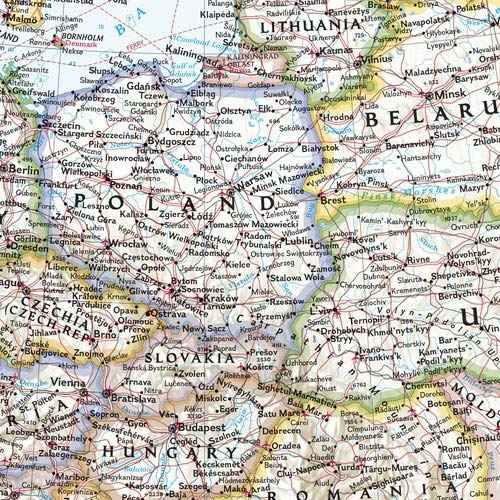 National Geographic: Europe Classic Political Wall Map - 30.5 x 24 inches - Art Quality Print