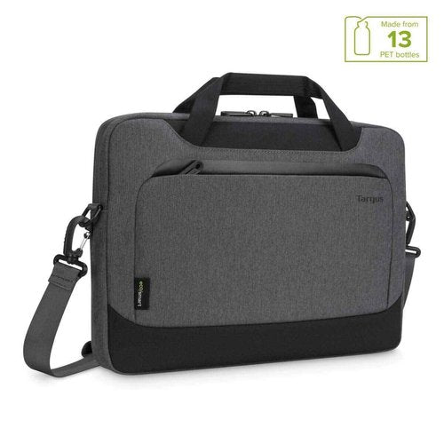 Targus Cypress Slimcase with EcoSmart Designed for Business Traveler and School fit up to 15.6-Inch Laptop/Notebook, Light Gray (TBS92602GL)