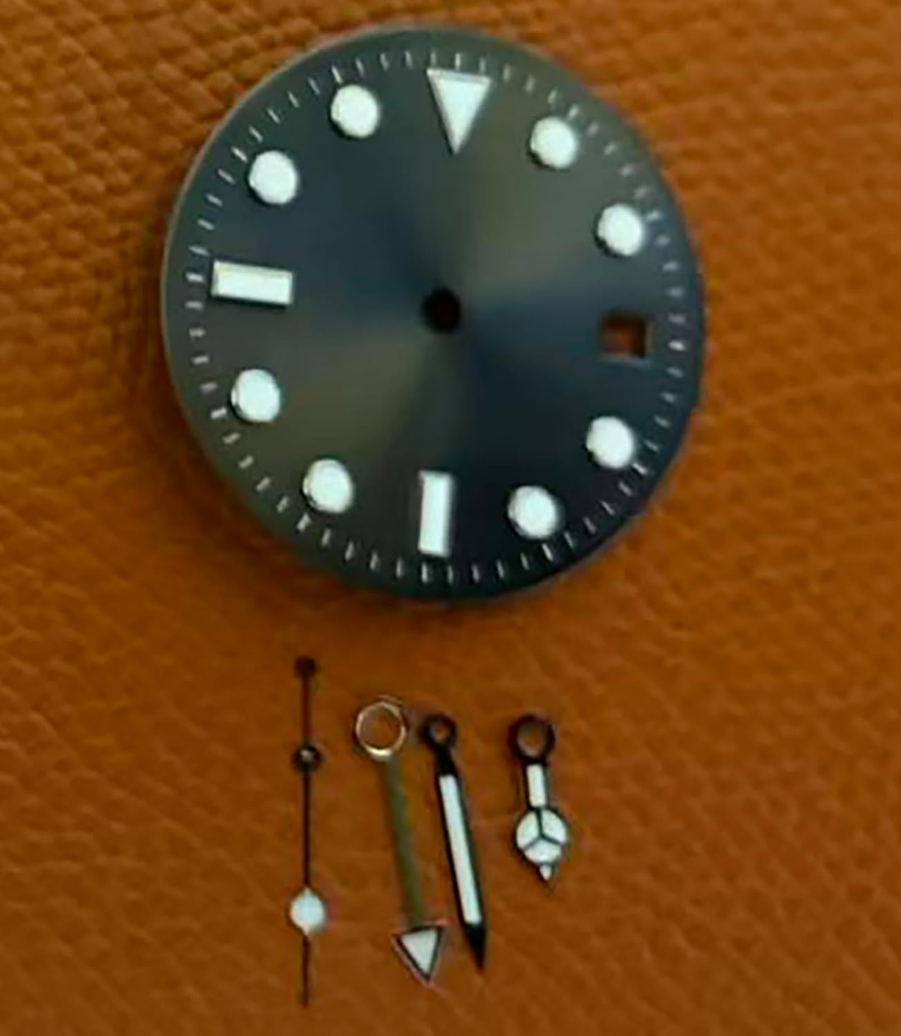 Skiennix GMT Watch Dial & Hands Set - BGW9 Blue Lume, Compatible with NH34 Movement, Custom Assembly