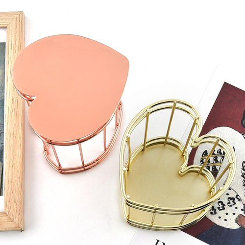 iplusmile Iron Heart Pen Holder Heart Pen Container Desk Containers Wire Makeup Brush Cup Pencil Holder Metal Pen Holder Office Desk Accessories Storage Basket Miss Stainless Steel Desktop