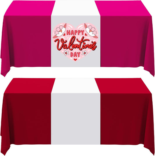 Skiennix White Table Runner - Polyester Sublimation Heat Transfer Blanks for Events | 2 Pcs