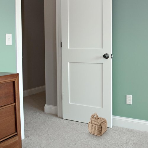 SEHOI 2 PCS Square Rope Knot Door Stops, 5.5 x 5.5 Inch Jute Door Stoppers with Handle, Nautical Knot Door Stopper for Doors and Windows, 5.3lbs