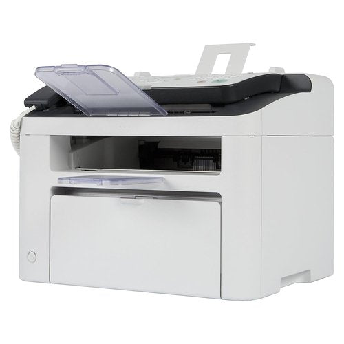 Canon FAXPHONE L100 - Monochrome Laser Fax with Copier, 30 Sheet Auto Document Feeder, 1 Year Limited Warranty, 19 PPM, White