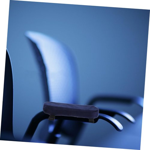 HOUDERCO 2pcs Arm Rest Pillow for Office Chair Memory Foam Cushions for Elbows and Forearms Non- Cover Easy to Clean Comfy Desk Chair Armrest Pads Dark