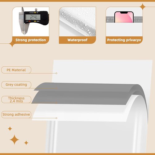 Fuxury Poly Mailers - 250 Pcs Waterproof Mailing Envelopes for Clothing | Strong Adhesive, 24x36" (White)