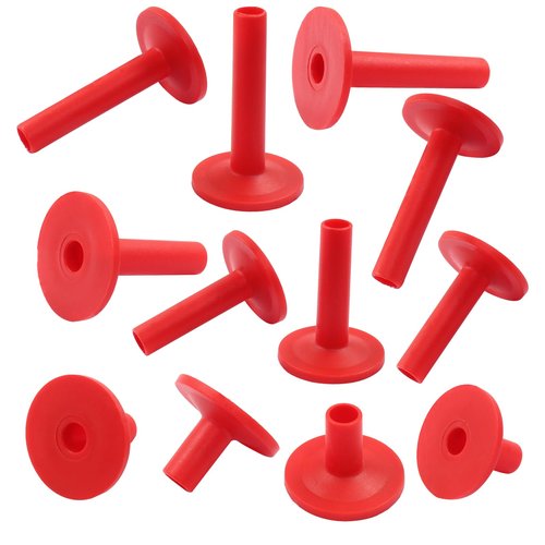Hordion 12Pcs Cymbal Sleeves Long/Medium/Short Drum Sleeves, 8mm Flanged Cymbal Sleeves Red Cymbal Attachment for Percussion Drum Set Parts