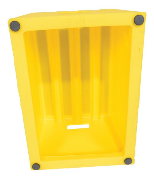 Vestil VST-1-Y Polyethylene Step Stool, 1 Step, Yellow
