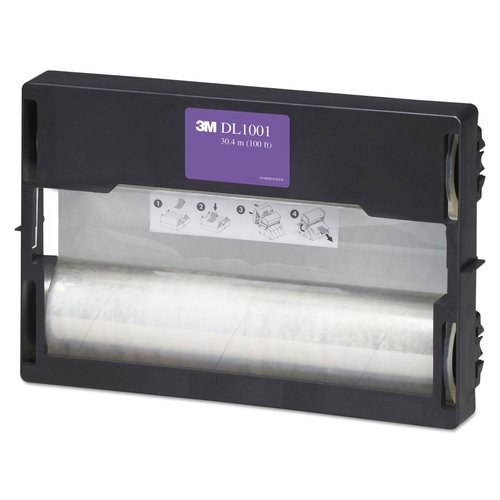 3M Dual Laminate Refill, 12 Inches x 100 Feet Roll, Heat-Free Laminating (DL1001) Clear