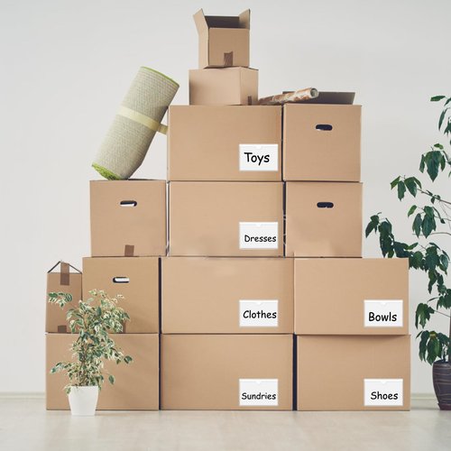 52 Pack Adhesive Pockets 3x5 Inch Labels for Storage Bins Clear Plastic Index Card Holder, Label Holder with Top Open for Loading Tote Labels for Organizing Bins Box Drawer