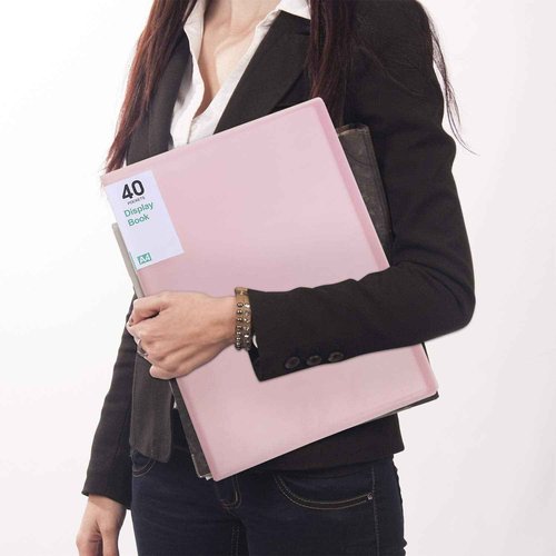 Phyxin 60-Pocket Portfolio Binder Organizer, Binder Sheet Protectors 8.5" x 11", Displaying 120 Page Plastic Folders for Documents, Document Organizer for Concert, Artwork, School & Office Use, 5 Pack