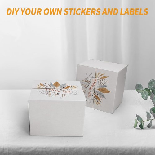 PETAFLOP 25 Pack Small White Shipping Boxes - 8x8x6 Corrugated Cardboard for Business & Mailing