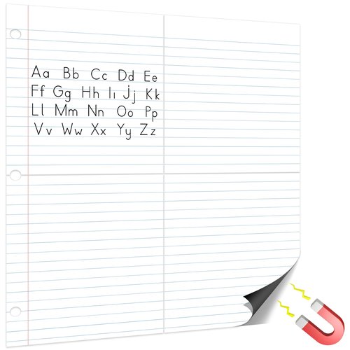 Jumbo Magnetic Dry Erase Notebook Paper 24x28in Magnet Handwriting Lined Paper for Classroom Whiteboard Writing Chart Giant Magnetic Newsprint Handwriting Story Paper Homeschool Teaching Supplies