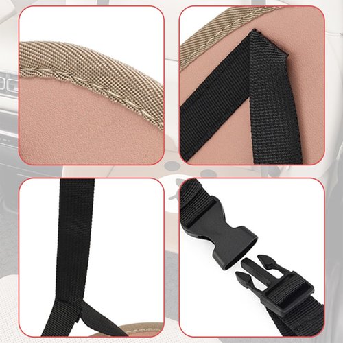 Zpana Car Foot Hammock, Adjustable Vehicle Headrest Seatback Travel Essentials for Foot Rest, Portable No Collapse Thickened Automotive Feet Relax Hammock, Universal for SUV RV Truck (Style A)